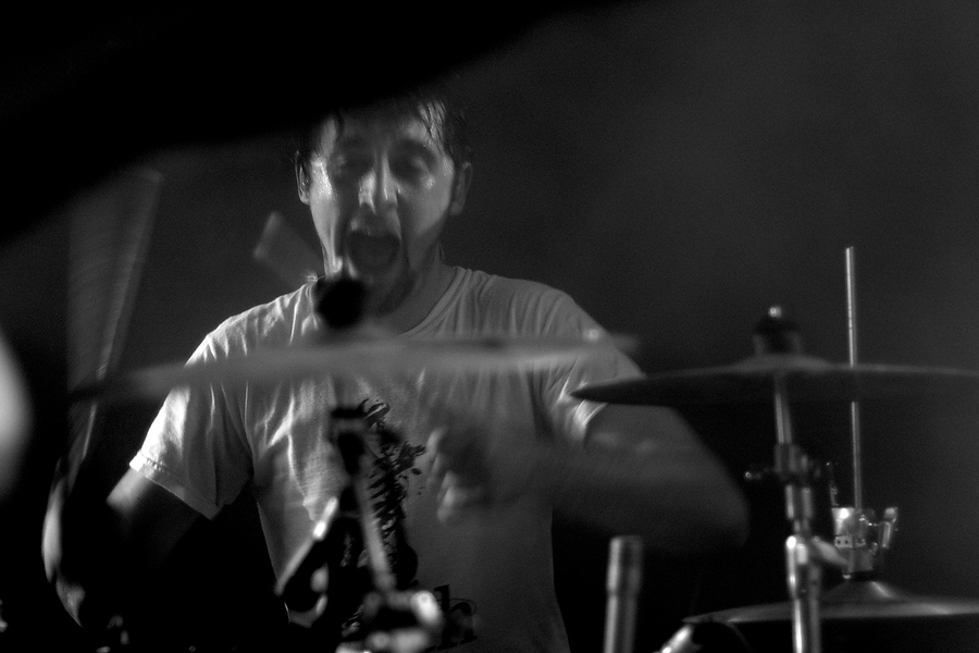 Rob Jones, Drums, Motion Blur, B&W, 65daysofstatic, La Maroquinerie, Paris