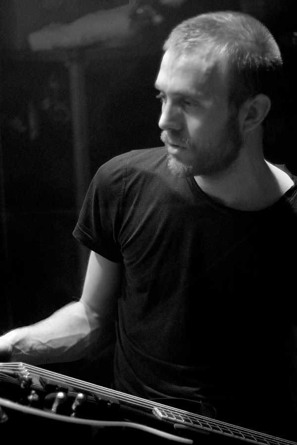 Simon Wright, Bass, B&W, 65daysofstatic, La Maroquinerie, Paris