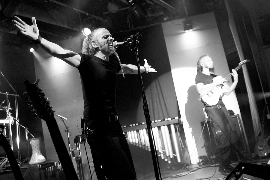 Dominique Leonetti, Gédéric Byar, Guitar, B&W, Lazuli, Lydney Town Hall, Lydney