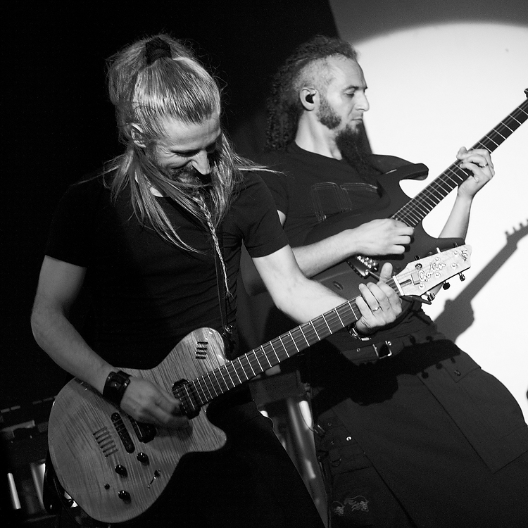 Dominique Leonetti, Gédéric Byar, Guitar, B&W, Lazuli, Lydney Town Hall, Lydney