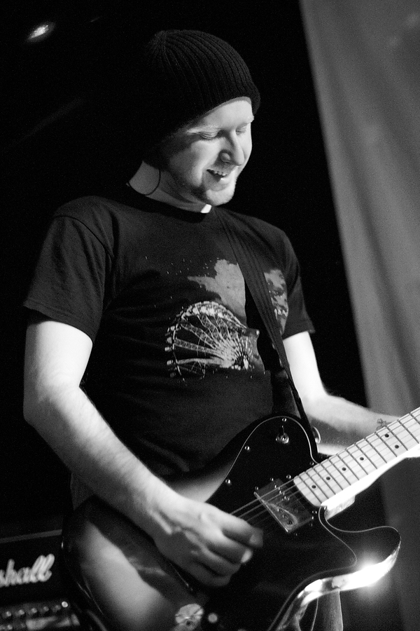 Jamie Willcox, Guitar, B&W, Pure Reason Revolution, Hoxton Square Bar & Kitchen, London