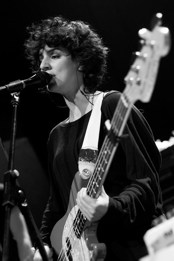 Chloë Alper, Bass, B&W, Pure Reason Revolution, Norwich Arts Centre, Norwich